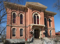The historic Delaware, Ohio County Courthouse where many personal injury and accident cases are tried